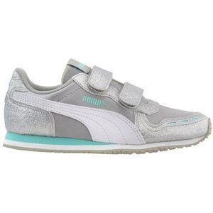 NIB Puma Girls sneakers Cabana Racer Glitz size 1
